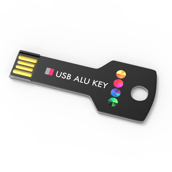 usb stick alu key bedrukken of graveren