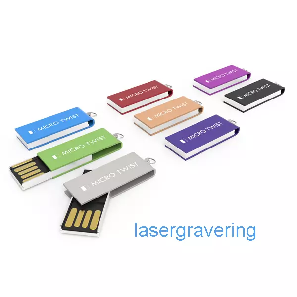 usb stick micro twist bedrukken of graveren