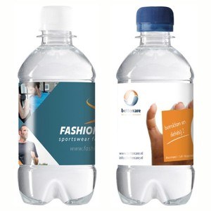 Waterflesjes bedrukken 330ml schroefdop